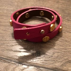 Tory Burch Pink Wrap Bracelet